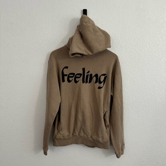 Nonnative Dweller Overdyed "Feeling" Cotton Hoodie Sweatshirt Beige Medium - Picture 2 of 13